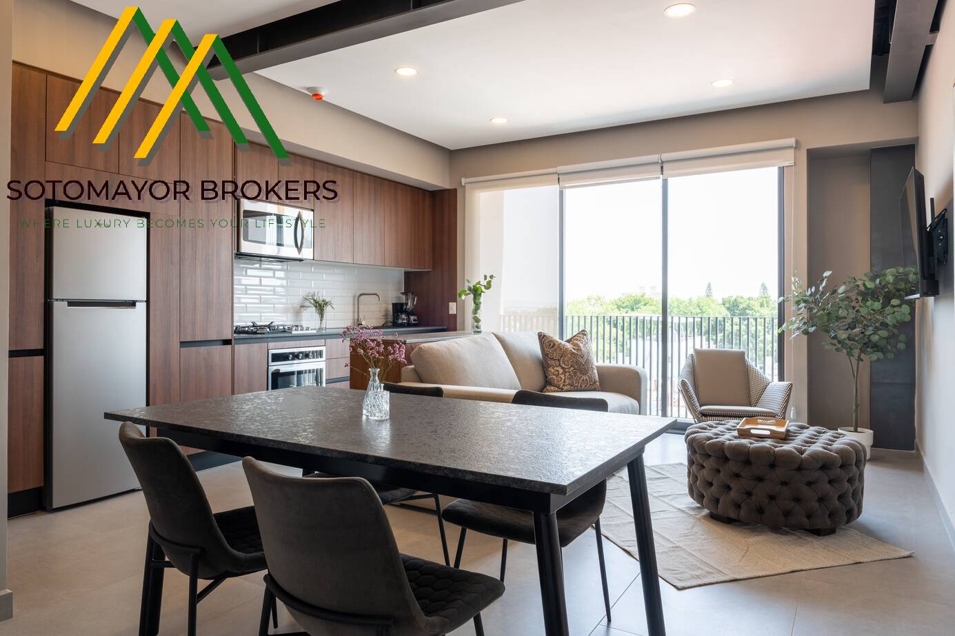 Penthouse amueblado en renta en Lofts San Miguel